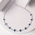 Sapphire-hued tennis necklace