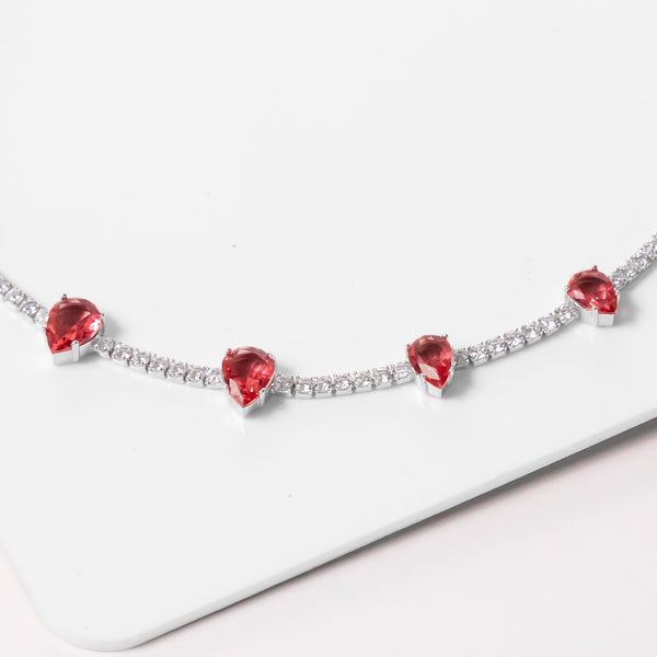 Tennis Ruby Necklace