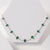 Emerald-hued Tennis necklace
