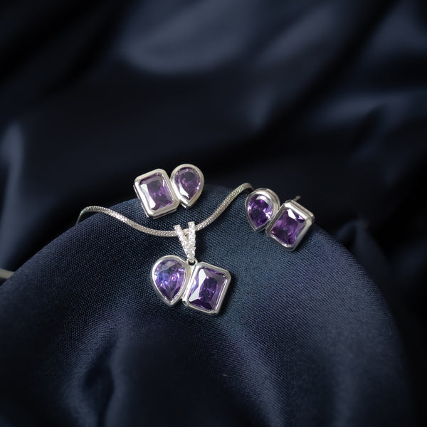 Amethyst Heart & Soul set