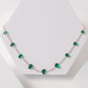 Emerald-hued Tennis necklace