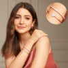 Rose Gold Dual Heart Bracelet